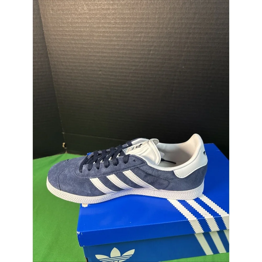 Adidas Gazelle Sneaker Mens Size 6 Blue BB5478 Navy White Low Top